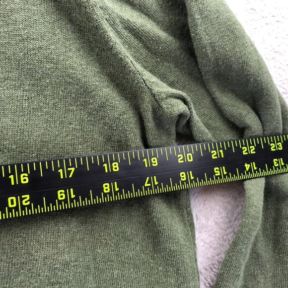 J.Jill Womens Cardigan Sweater MP Open Front Classic Green Casual Cozy Knit - Picture 5 of 10